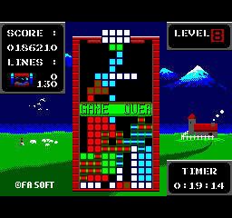 FA Tetris - My high score - User Screenshot